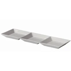 3 vaks Schaal porselein Palmer 32x10cm Yoga 502777