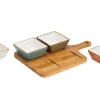 Cosy & Trendy Brisbane Aperoset 5 delig 29,5X20XH4.5CM BAMBOE BASIS -SCHAALTJE 9X9XH4CM 1480104