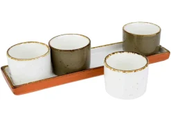Cosy & Trendy Brisbane Aperoset 5 delig 1 X 24X6.5CM - 4 X D5.8XH4.2CM 1480304