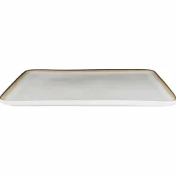 Cosy & Trendy Lily White Rechthoekig Bord Stoneware 36x25cm 5370010