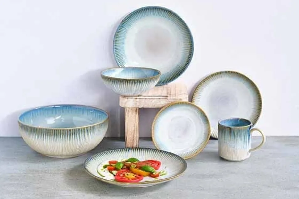 Cosy & Trendy Listra Ocean Bowl Stoneware D16xh5,8cm 5473005