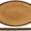 Cosy & Trendy Quintana amber Plat Bord Ovaal 35,5X23,5CM - 5950036