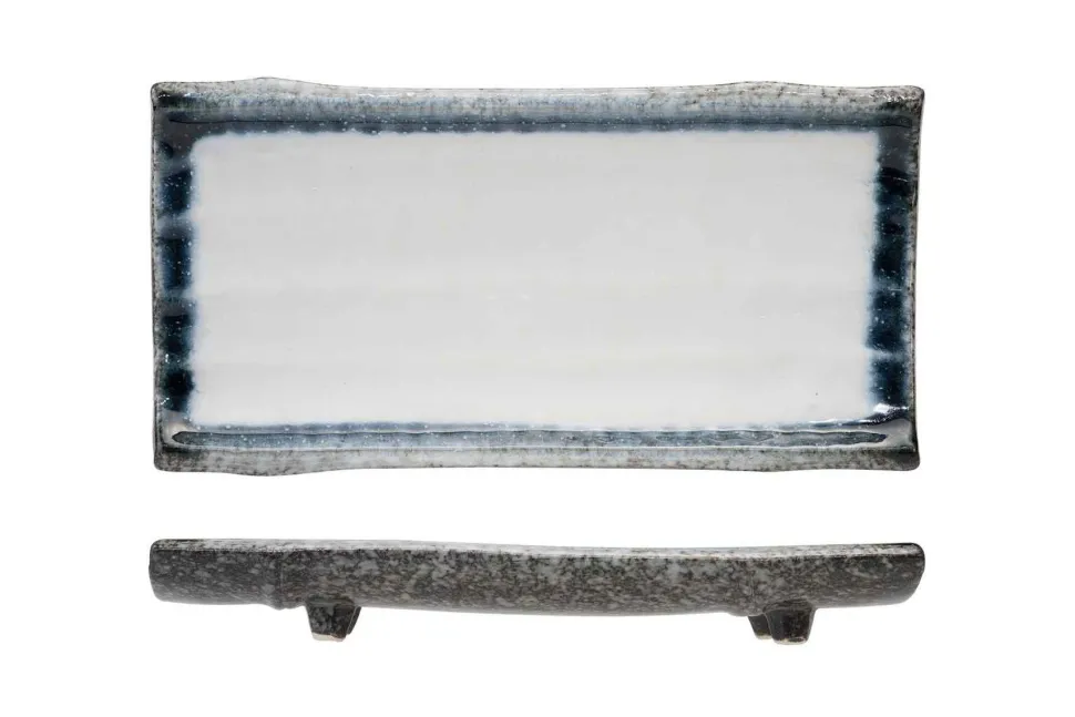 Cosy & Trendy Sea pearl Schaal Rechthoek 24,5X12,5XH3,5CM Op 4 voetjes 9632125
