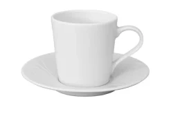 Espresso kop en schotel 10cl reliëf Waves Spal Porselanas 9222176