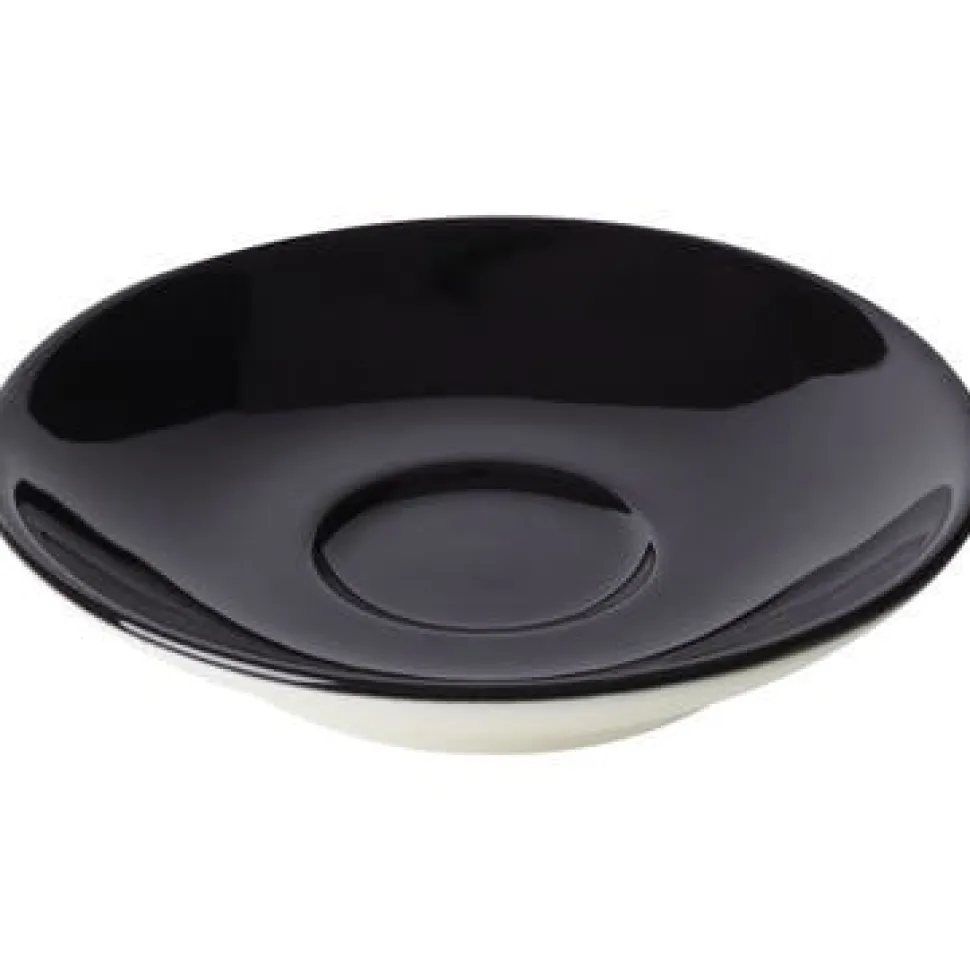 Espressoschotel 11cm Zwart Maastricht Porselein Bart Colour 531366