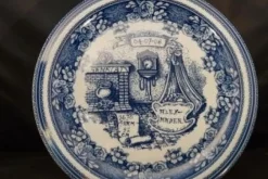 Geboortebord Delfts Blauw. Volledig handgeschreven. Uniek cadeau