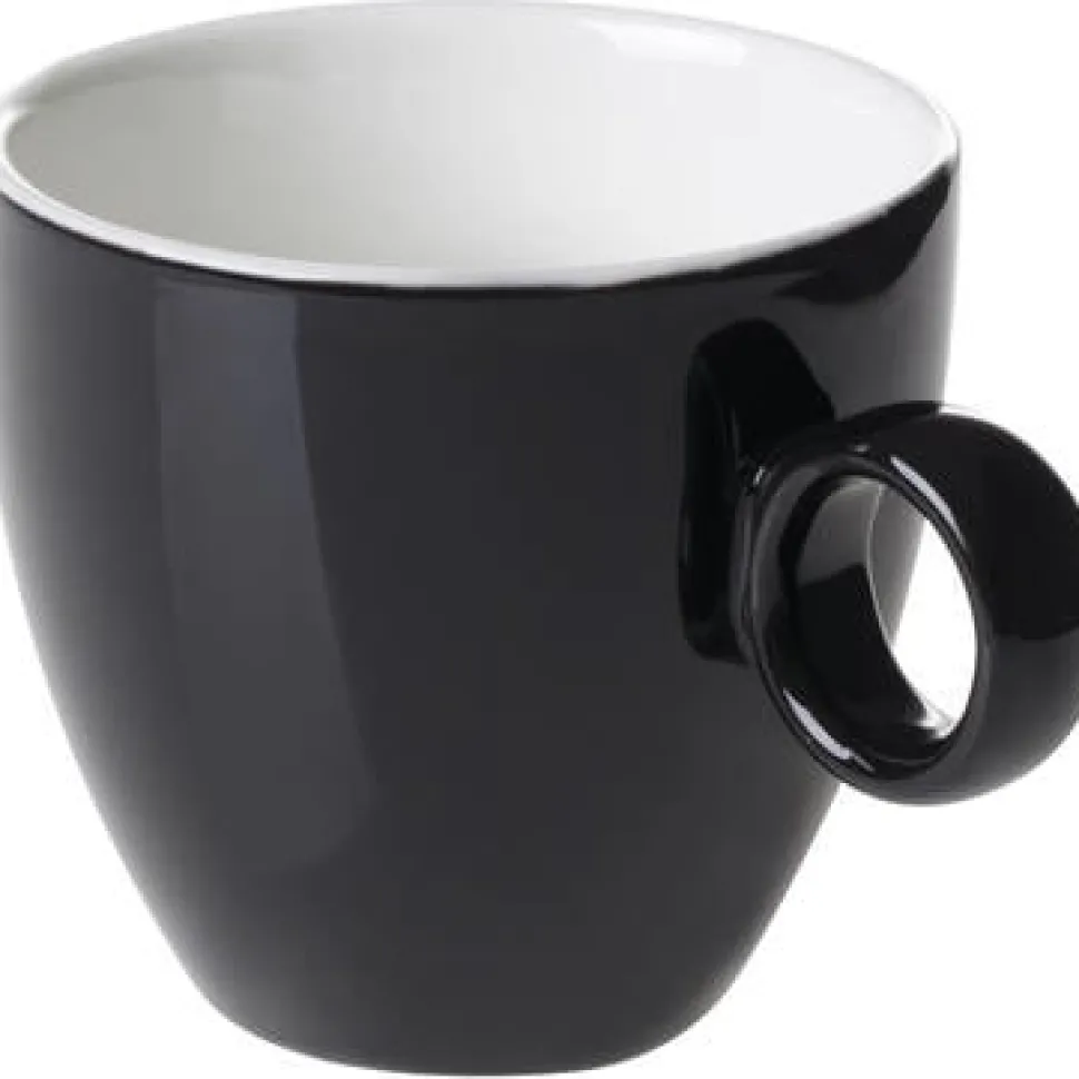 Koffiekop 17cl Zwart Maastricht Porselein Bart Colour 531383