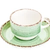 Kop en schotel groen Gural Ent 170ml 617349