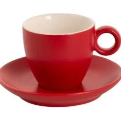 Maastricht Porselein Bart Mat Koffieschotel 13.5 cm Rood 532686