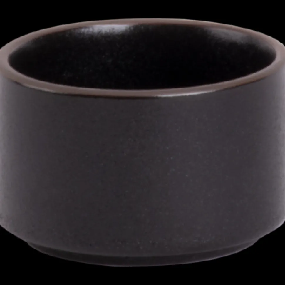 Maastricht Porselein Cafe Noir Schaal Hoog 6.5 cm Zwart Porselein 535064