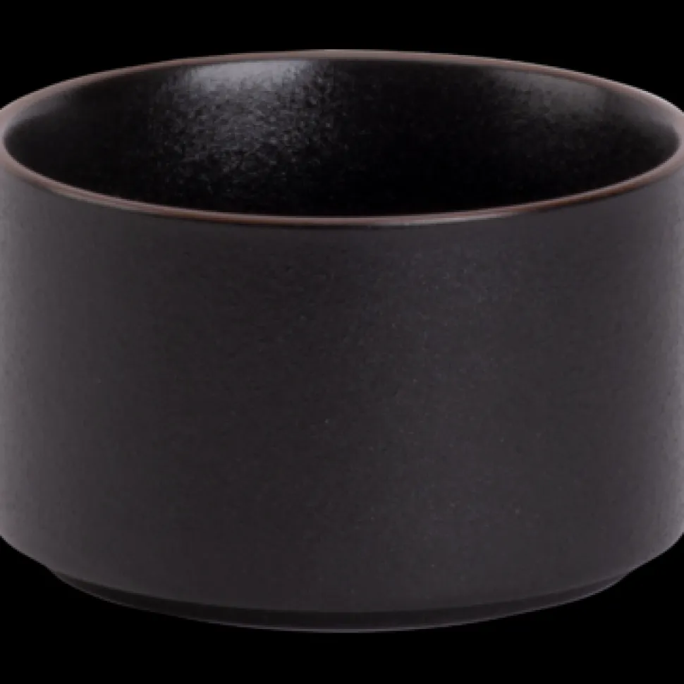 Maastricht Porselein Cafe Noir Schaal Hoog 10 cm Zwart Porselein 535067