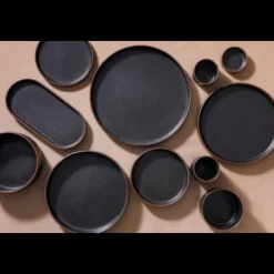 Maastricht Porselein Cafe Noir Schaal Hoog 10 cm Zwart Porselein 535067