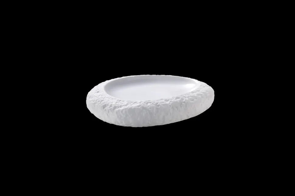Maastricht Porselein Calcaire Schaal 17.5 x 14.3 cm Wit Porselein 535615