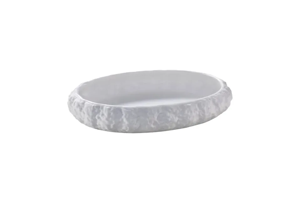 Maastricht Porselein Calcaire Bord diep 22.5 x 16 cm Wit Porselein 535444