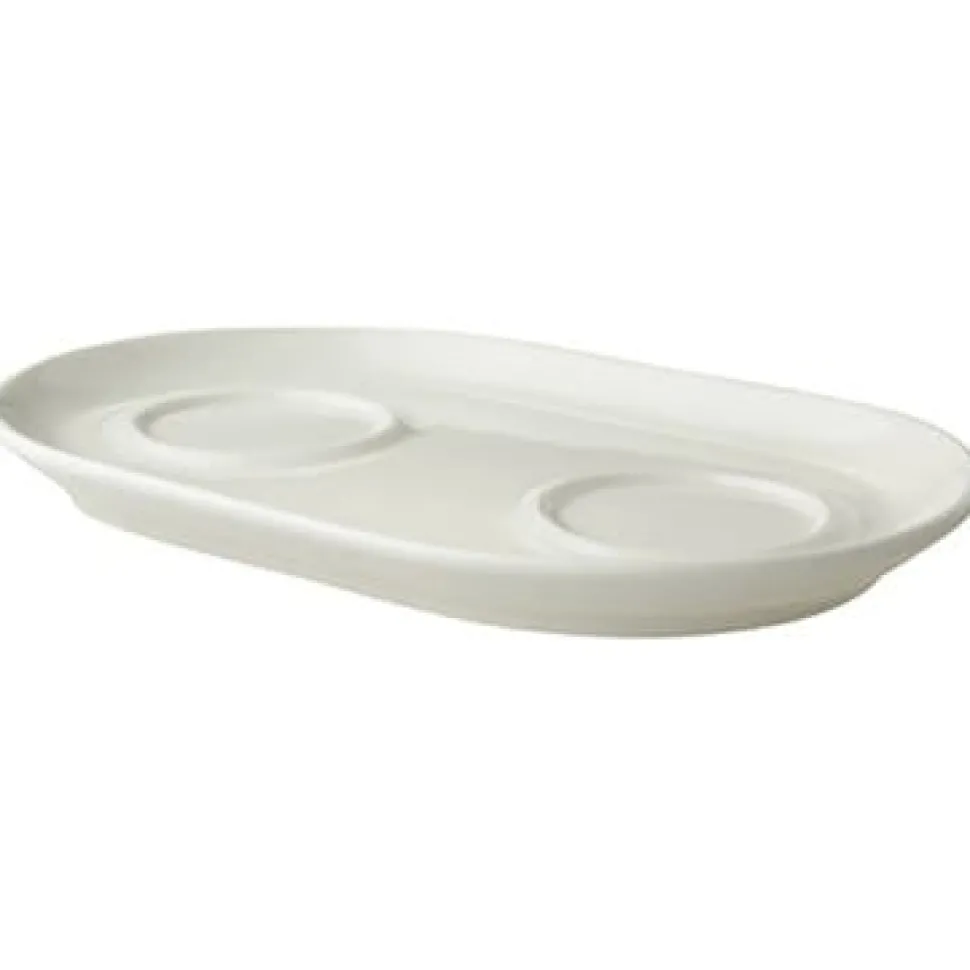 Maastricht Porselein Lux Roomplateau 21.5 x 14 cm 059 Offwhite 517332