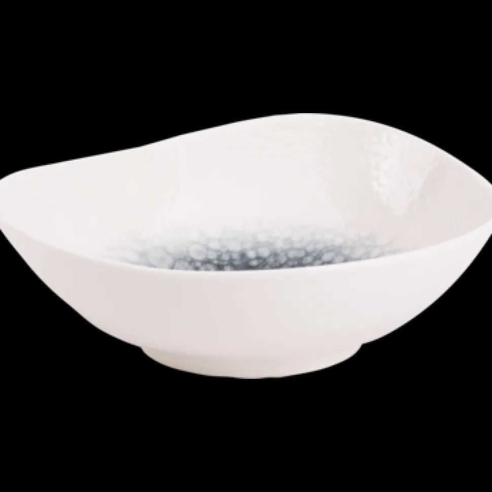 Maastricht Porselein Mineralis Grey Schaal 15cm Organic Wit Grijs 534912