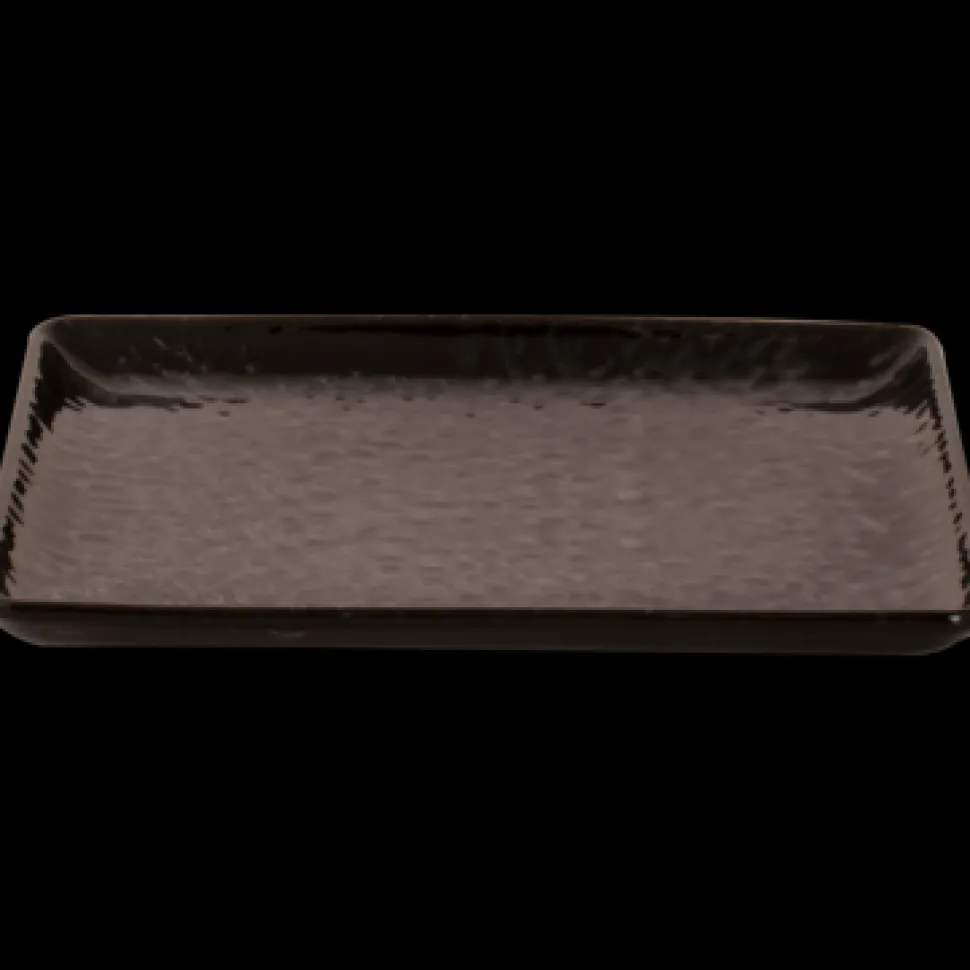 Maastricht Porselein Tahiti Bord 23 x 17 cm Zwart Porselein 533790