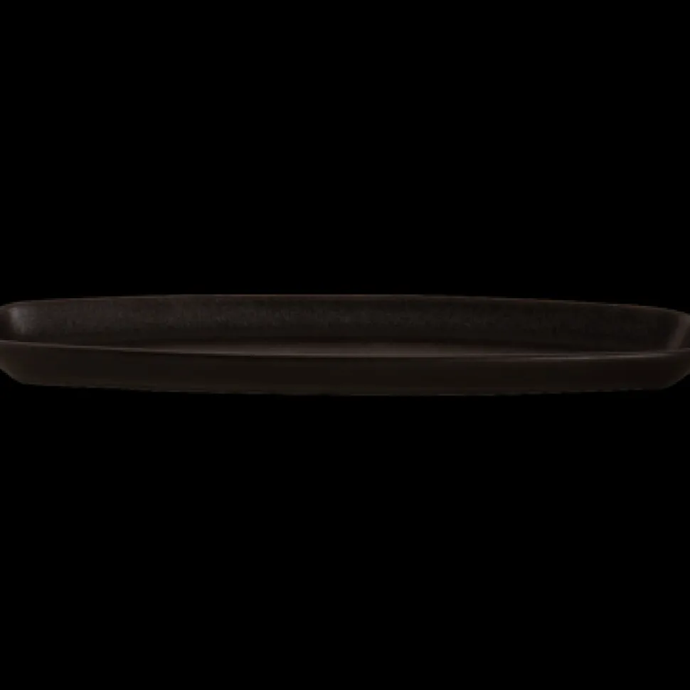 Maastricht Porselein Universe Schaal 33 x 8 cm Zwart Porselein 534150