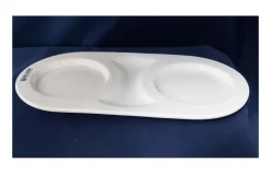 OPRUIMING Palmer Schotel 29,5x15cm met 2 vlakken Porselein 512319