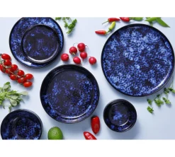 Palmer Bama Blue Bord Diep 22 cm Blauw Stoneware 532696