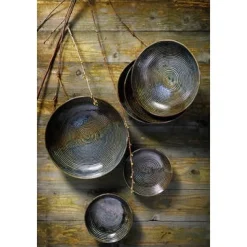 Palmer Metallic groen Bord Diep 22cm 530044