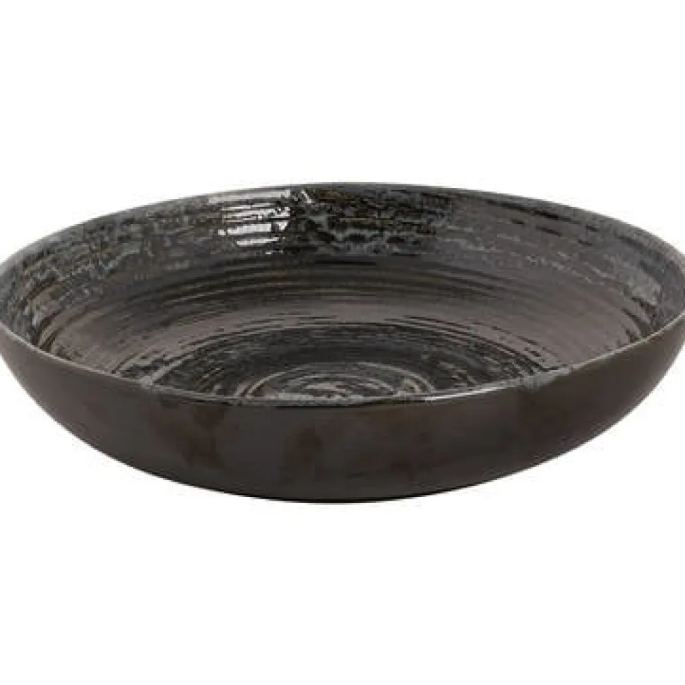 Palmer Metallic Zilver Diep bord 26cm Coupe Stoneware 532408