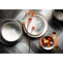 Palmer Nordic Bord diep 22,5cm Wit Grijs 530943