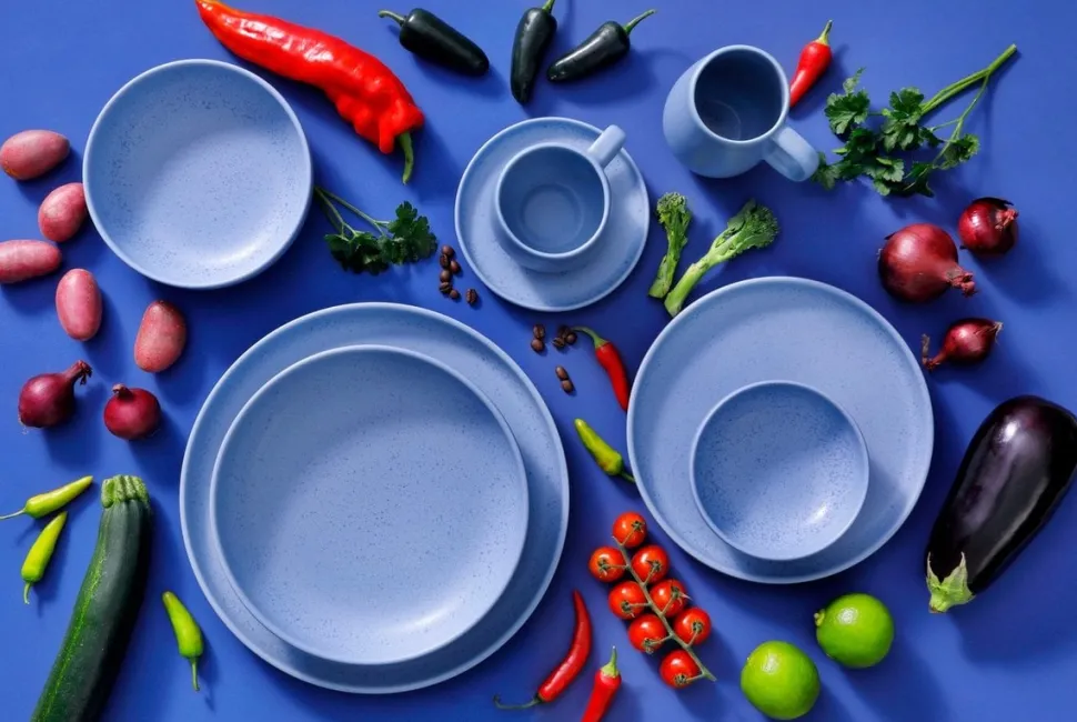 Palmer Sandy Loam Schaal 16 cm 50 cl Blauw Stoneware 533179