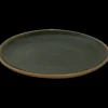 Palmer Wisteria Bord 22 cm Groen Beige Stoneware 532180