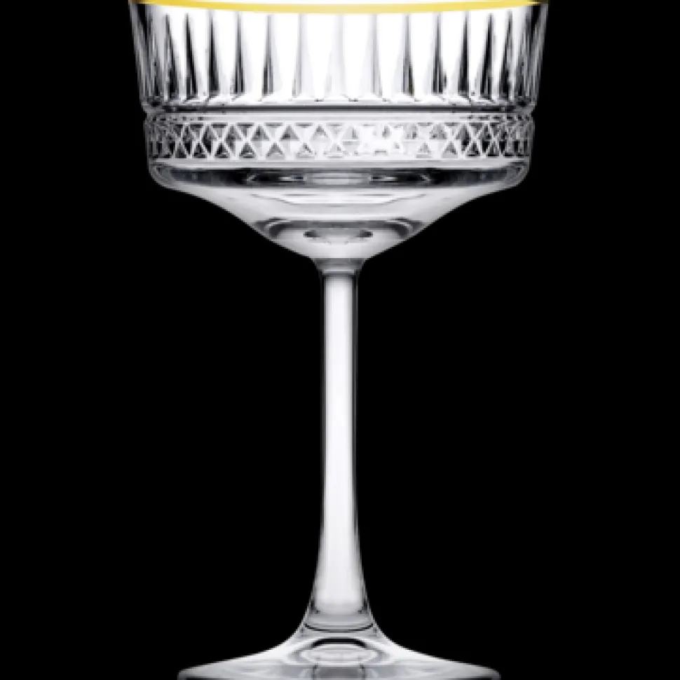 Pasabahce Elysia Champagnecoupe 26 cl - Transparant Goud 4 stuk(s) 534793
