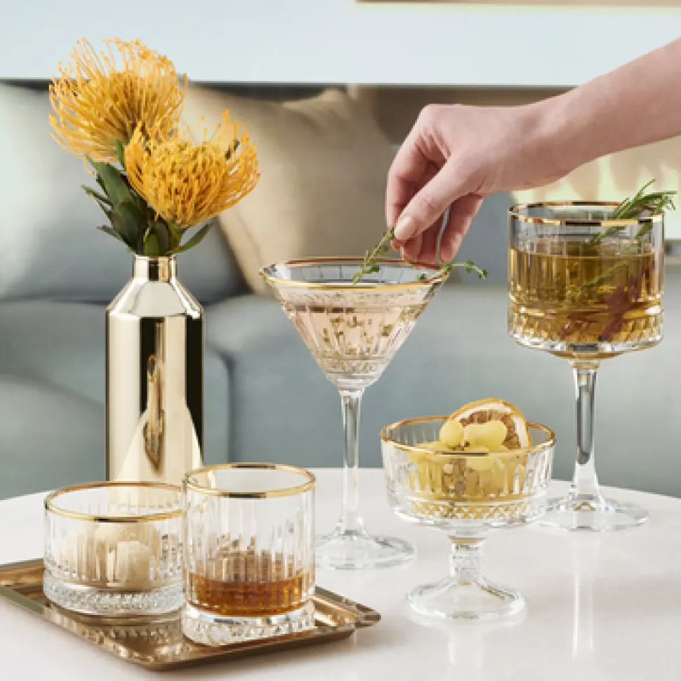 Pasabahce Elysia Champagnecoupe 26 cl - Transparant Goud 4 stuk(s) 534793