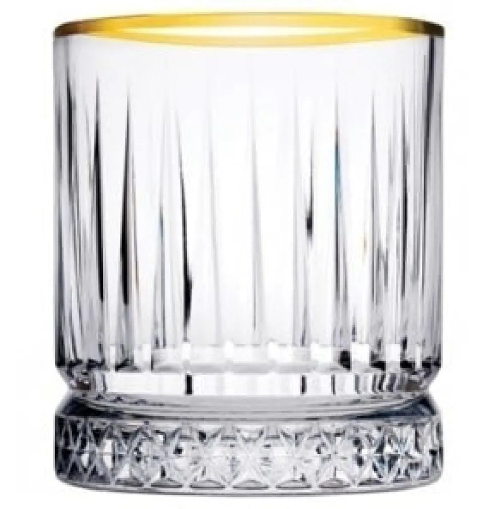 Pasabahce Elysia Tumbler 35.5 cl Transparant Goud 4 stuk(s) 534708