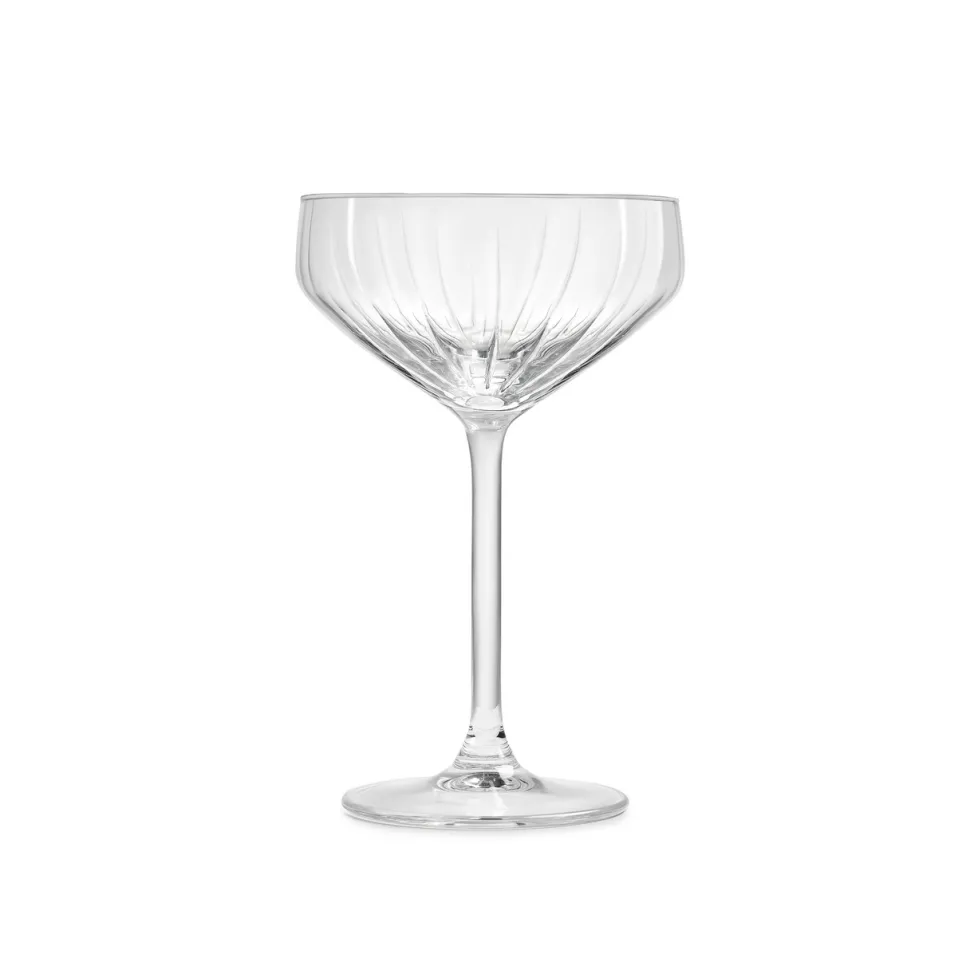 Royal Leerdam Carré Optics Champagnecoupe 28.5 cl - Transparant 6 stuk(s) 535988
