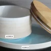 Schaal opstaande rand Spring beige/blauw 12cm 619914