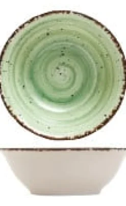 Schaal porselein groen 23cm Gural Ent E616981