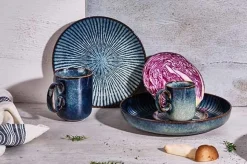 Serviesset Cosy & Trendy Atlantis Stripe 24 delig (6 personen) Blauw