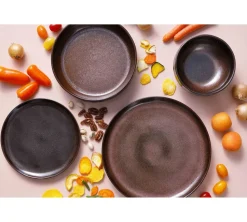 Serviesset Palmer Bama Copper 24 delig (6 personen) Stoneware Koper