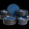 Serviesset Palmer Jory 24 delig (6 personen) Blauw Stoneware