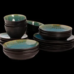 Serviesset Palmer Lotus Turquoise 24 delig (6 personen)
