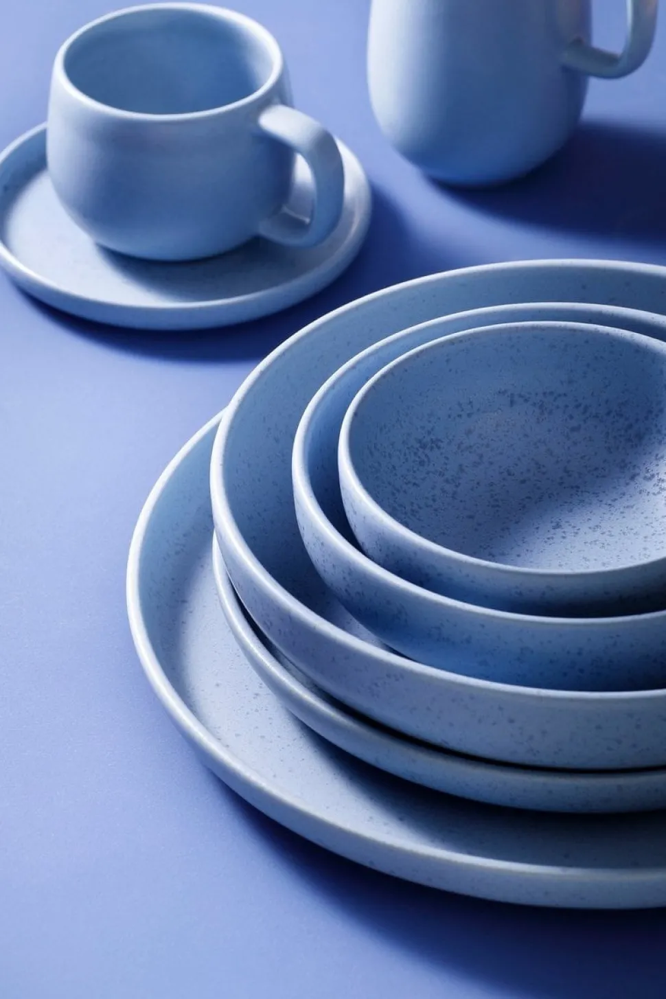 Serviesset Palmer Sandy Loam 24 delig (6 personen) Blauw Stoneware