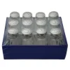 Zoutvaatjes in glas per 12 stuks 12458